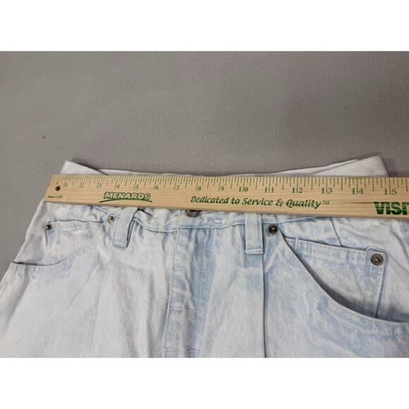 Vintage Union Bay Bleached Carpenter Pleated Old School Light Wash Jeans Size 30 - Picture 8 of 13